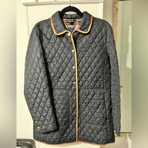 EUC BrooksBrothers women’s jacket - quilted NAVY water repellent. A classic!